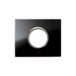 PLAQUE NEW STYLE 44 RECTANGULAIRE VERRE NOIR 3 MODULES POUR 1 PRISE DE COURANT|sfh|626014198c2e|