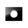 PLAQUE NEW STYLE 44 RECTANGULAIRE VERRE NOIR 3 MODULES POUR 1 PRISE DE COURANT|sfh|626014198c2e|