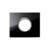 PLAQUE NEW STYLE 44 RECTANGULAIRE VERRE NOIR 3 MODULES POUR 1 PRISE DE COURANT|sfh|603bda3b4899|