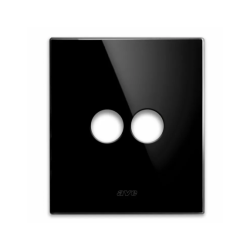 PLAQUE NEW STYLE 44 CARREE VERRE NOIR 2 MODULES 1 COMMANDE|sfh|7b57f298c361|