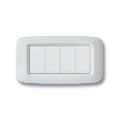 PLAQUE YES 45 RECTANGULAIRE BLANC 4 MODULES|sfh|81b5b89dba6c|