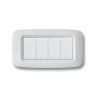 PLAQUE YES 45 RECTANGULAIRE BLANC 4 MODULES|sfh|81b5b89dba6c|