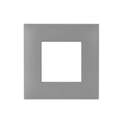 PLAQUE YOUNG 44 CARRÉE GRIS MAT 2 MODULES|sfh|f80448d1a1dc|