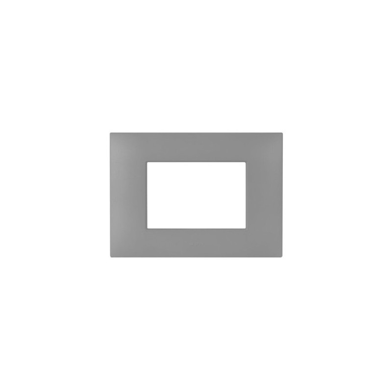PLAQUE YOUNG 44 RECTANGULAIRE GRIS MAT 3 MODULES|sfh|78a577016084|