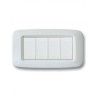 PLAQUE YES 45 RECTANGULAIRE BLANC 4 MODULES|sfh|d6512c7475bd|