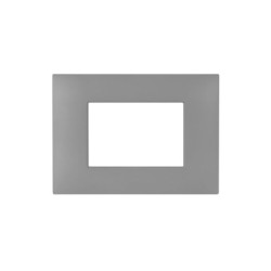 PLAQUE YOUNG 44 RECTANGULAIRE GRIS MAT 3 MODULES|sfh|559a897228cf|