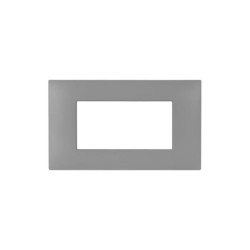 PLAQUE YOUNG 44 RECTANGULAIRE GRIS MAT 4 MODULES|sfh|7af6bbc799ad|