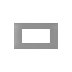 PLAQUE YOUNG 44 RECTANGULAIRE GRIS MAT 4 MODULES|sfh|5416d22c5130|
