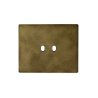 PLAQUE NEW STYLE 44 RECTANGULAIRE ALUMUNIUM COULEUR BRONZE ANTIQUE BROSSÉ 3 MODULES 2 COMMANDES|sfh|32ec9f318176|