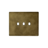 PLAQUE NEW STYLE 44 RECTANGULAIRE ALUMUNIUM COULEUR BRONZE ANTIQUE 3 MODULES 3 COMMANDES|sfh|d0351b79c237|