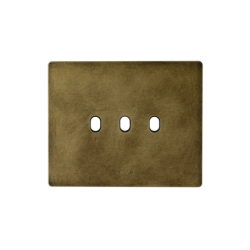 PLAQUE NEW STYLE 44 RECTANGULAIRE ALUMUNIUM COULEUR BRONZE ANTIQUE 3 MODULES 3 COMMANDES|sfh|a801c1b8bc9c|