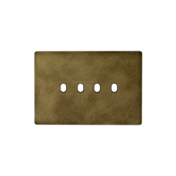 PLAQUE NEW STYLE 44 RECTANGULAIRE ALUMUNIUM COULEUR BRONZE ANTIQUE 4 MODULES 4 COMMANDES|sfh|5e79bf7e105b|