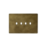 PLAQUE NEW STYLE 44 RECTANGULAIRE ALUMUNIUM COULEUR BRONZE ANTIQUE 4 MODULES 4 COMMANDES|sfh|5e79bf7e105b|
