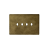PLAQUE NEW STYLE 44 RECTANGULAIRE ALUMUNIUM COULEUR BRONZE ANTIQUE 4 MODULES 4 COMMANDES|sfh|fd7d6e12fbae|