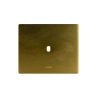 PLAQUE NEW STYLE 44 RECTANGULAIRE ALUMUNIUM COULEUR BRONZE 3 MODULES 1 COMMANDE|sfh|5819200905d5|