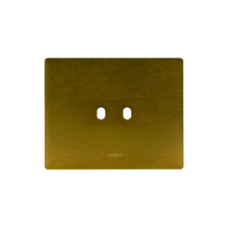 PLAQUE NEW STYLE 44 RECTANGULAIRE ALUMUNIUM COULEUR BRONZE 3 MODULES 2 COMMANDES|sfh|70004a7a0a4f|