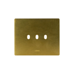 PLAQUE NEW STYLE 44 RECTANGULAIRE ALUMUNIUM COULEUR BRONZE 3 MODULES 3 COMMANDES|sfh|0ad1a5e82e73|