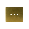 PLAQUE NEW STYLE 44 RECTANGULAIRE ALUMUNIUM COULEUR BRONZE 3 MODULES 3 COMMANDES|sfh|0ad1a5e82e73|