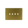 PLAQUE NEW STYLE 44 RECTANGULAIRE ALUMUNIUM COULEUR BRONZE 4 MODULES 4 COMMANDES|sfh|62003d423787|