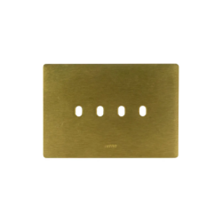 PLAQUE NEW STYLE 44 RECTANGULAIRE ALUMUNIUM COULEUR BRONZE 4 MODULES 4 COMMANDES|sfh|999359daeae6|