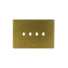 PLAQUE NEW STYLE 44 RECTANGULAIRE ALUMUNIUM COULEUR BRONZE 4 MODULES 4 COMMANDES|sfh|999359daeae6|