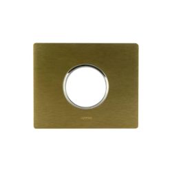 PLAQUE NEW STYLE 44 RECTANGULAIRE ALUMUNIUM COULEUR BRONZE 3 MODULES POUR 1 PRISE DE COURANT|sfh|83770558d223|
