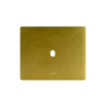PLAQUE NEW STYLE 44 RECTANGULAIRE ALUMUNIUM COULEUR OR BROSSÉ 3 MODULES 1 COMMANDE|sfh|f6c0d93c48db|