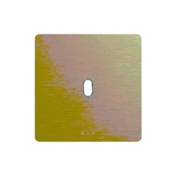 PLAQUE NEW STYLE 44 CARREE ALUMUNIUM NATUREL OR BROSSÉ 2 MODULES 1 COMMANDE|sfh|05c28c1efb9f|