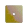 PLAQUE NEW STYLE 44 CARREE ALUMUNIUM NATUREL OR BROSSÉ 2 MODULES 1 COMMANDE|sfh|88fd826bd240|