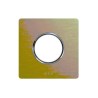 PLAQUE NEW STYLE 44 RECTANGULAIRE ALUMUNIUM NATUREL OR BROSSÉ 2 MODULES POUR 1 PRISE DE COURANT|sfh|d1a720704a47|