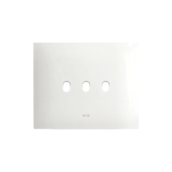 PLAQUE SMART NEW STYLE 44 RECTANGULAIRE BLANC EFFET MAT 3 MODULES 3 COMMANDES|sfh|5bed4836675c|