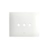 PLAQUE SMART NEW STYLE 44 RECTANGULAIRE BLANC EFFET MAT 3 MODULES 3 COMMANDES|sfh|5bed4836675c|