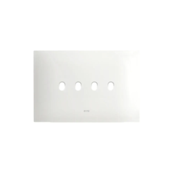 PLAQUE SMART NEW STYLE 44 RECTANGULAIRE BLANC EFFET MAT 4 MODULES 4 COMMANDES|sfh|4bea140e2351|