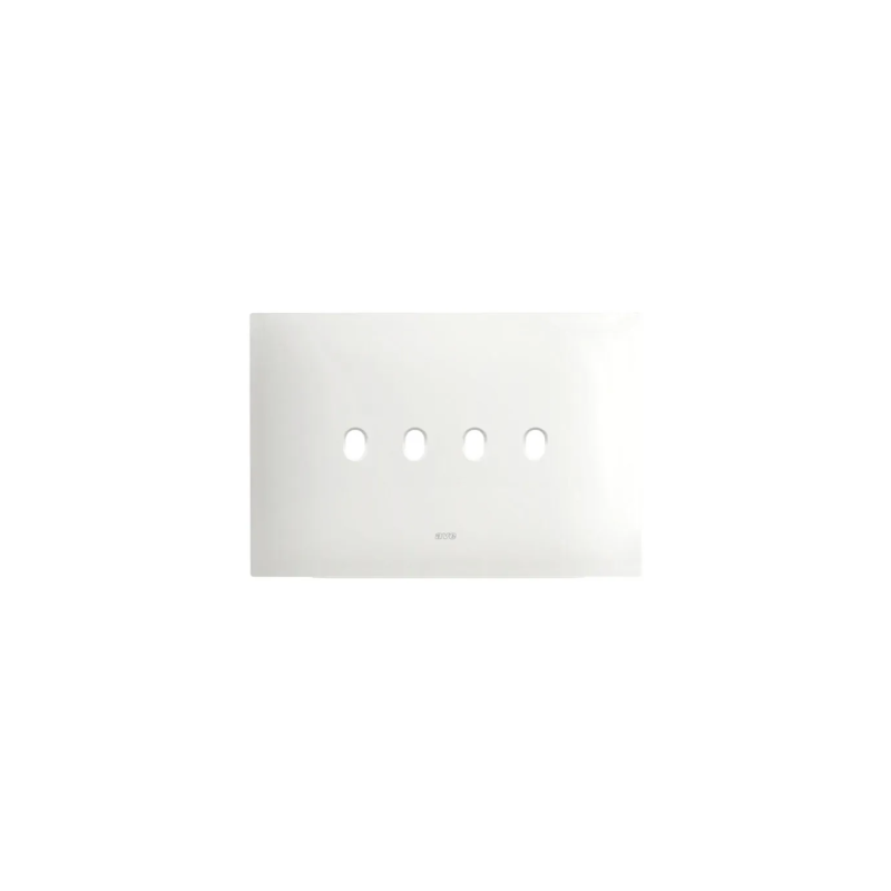 PLAQUE SMART NEW STYLE 44 RECTANGULAIRE BLANC EFFET MAT 4 MODULES 4 COMMANDES|sfh|4bea140e2351|