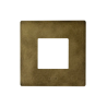 PLAQUE VERA 44 RECTANGULAIRE ALUMUNIUM COULEUR BRONZE ANTIQUE 2 MODULES|sfh|e2b5309bc3fa|