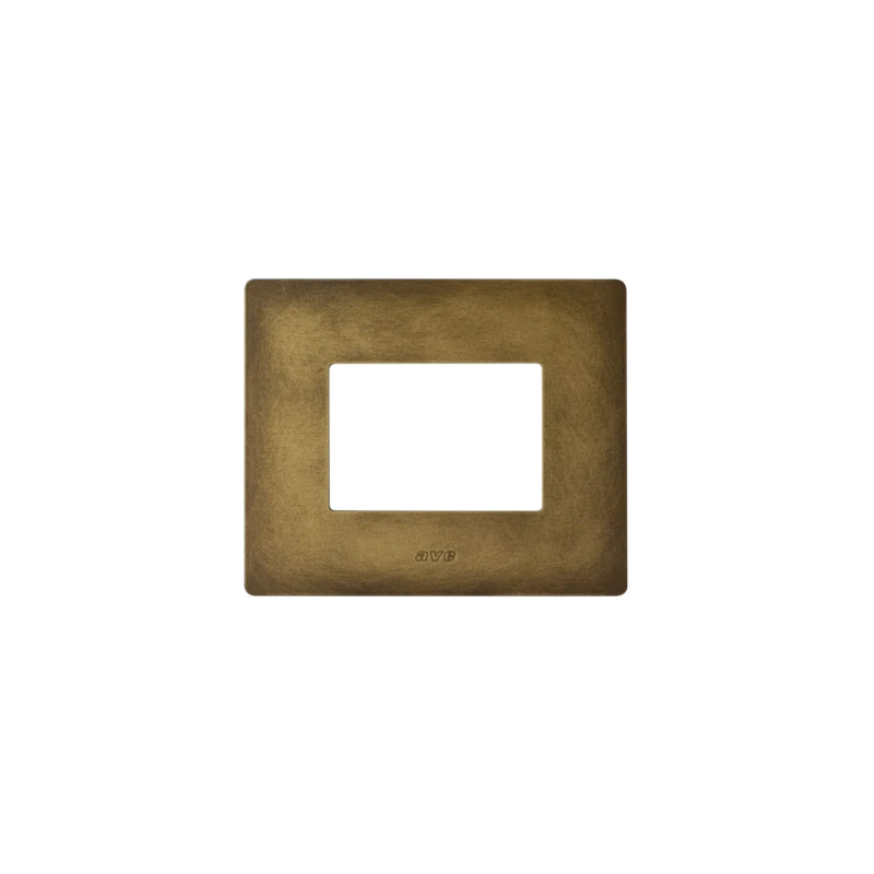 PLAQUE VERA 44 RECTANGULAIRE ALUMUNIUM COULEUR BRONZE ANTIQUE 3 MODULES|sfh|74a91add6d00|