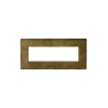 PLAQUE VERA 44 RECTANGULAIRE ALUMUNIUM COULEUR BRONZE ANTIQUE 7 MODULES|sfh|5192af60c2b3|