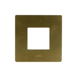 PLAQUE VERA 44 RECTANGULAIRE ALUMUNIUM COULEUR BRONZE 2 MODULES|sfh|6342de542a1c|