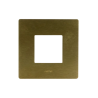 PLAQUE VERA 44 RECTANGULAIRE ALUMUNIUM COULEUR BRONZE 2 MODULES|sfh|6342de542a1c|