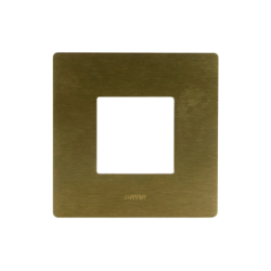PLAQUE VERA 44 RECTANGULAIRE ALUMUNIUM COULEUR BRONZE 2 MODULES|sfh|e4ff46770e0f|