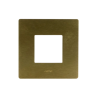 PLAQUE VERA 44 RECTANGULAIRE ALUMUNIUM COULEUR BRONZE 2 MODULES|sfh|e4ff46770e0f|