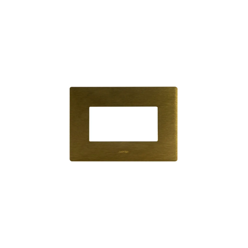 PLAQUE VERA 44 RECTANGULAIRE ALUMUNIUM COULEUR BRONZE 4 MODULES|sfh|10db23cb7660|