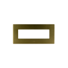 PLAQUE VERA 44 RECTANGULAIRE ALUMUNIUM COULEUR BRONZE 7 MODULES|sfh|895bd06d8714|