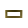 PLAQUE VERA 44 RECTANGULAIRE ALUMUNIUM COULEUR BRONZE 7 MODULES|sfh|910f756b8049|