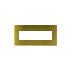 PLAQUE VERA 44 RECTANGULAIRE ALUMUNIUM OR BROSSÉ 7 MODULES|sfh|af822dff5863|