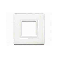 PLAQUE VERA 44 CARRÉE EN VERRE BLANC 2 MODULES|sfh|0c63d9f77ecf|