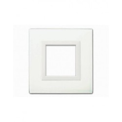 PLAQUE VERA 44 CARRÉE EN VERRE BLANC 2 MODULES|sfh|3a7a05759810|