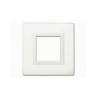 PLAQUE VERA 44 CARRÉE EN VERRE BLANC 2 MODULES|sfh|3a7a05759810|