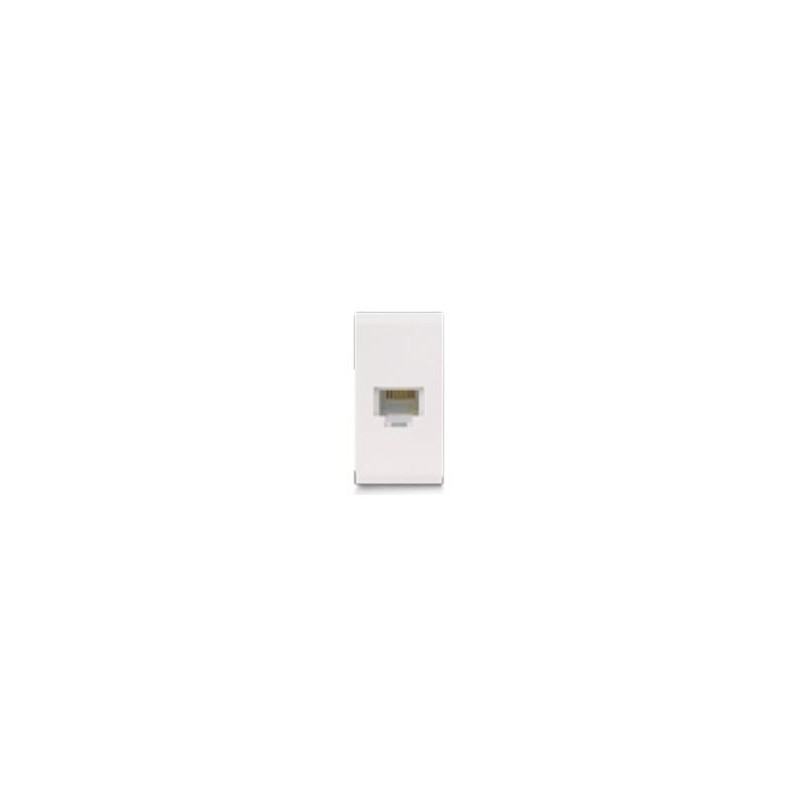 PRISE TELEPHONE 4 PLOTS RJ11 KEYSTONE ANTIBACTERIEN 43