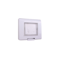 PLAQUE ETANCHE ENCASTREE RECTANGULAIRE 3 MODULES S43 BLANC
